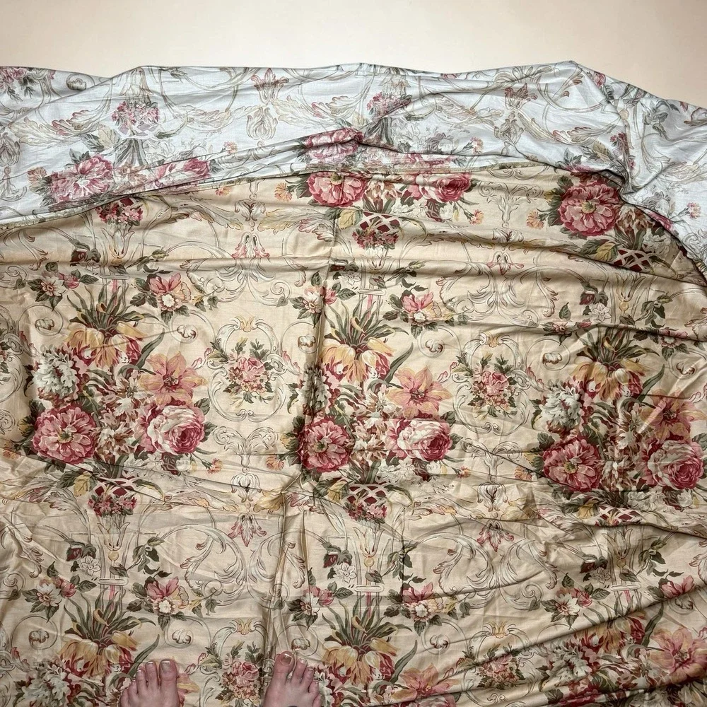 Vintage RALPH LAUREN 4 Pc. Curated King Sheet Set Guinevere/Sussex Gardens *READ